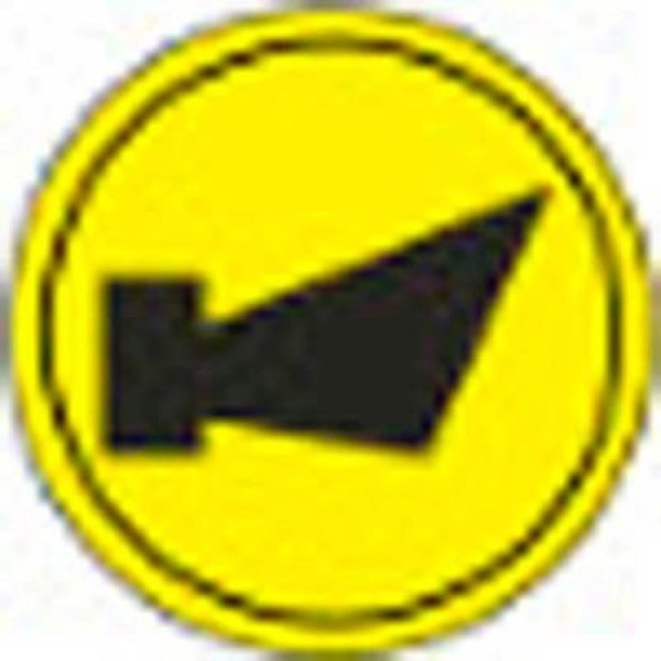 Springer Controls Co T.E.R., Yellow Horn Button Insert, Use w/ MIKE & VICTOR Pendants PRTA003MPI